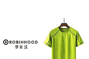 ROBINHOOD/罗宾汉情侣装速干 快干衣短袖宽松圆领夏季跑步运动T恤