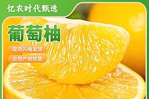 【忆农时代】坏果包赔烂果包赔福建葡萄柚5-5.5斤4个装带榨汁机