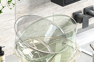 【9.99三件套】透明圆盆3个 耐摔储物盆脸盆家用大中小加厚耐用菜盆