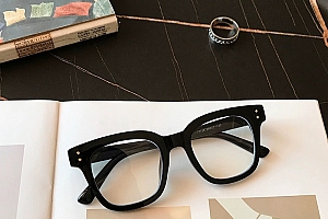 网红韩版时尚平光素颜眼镜防蓝光个性百搭潮流无度数