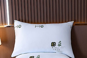 【到手2只】艾草羽丝绵枕头单人枕芯护颈家用枕头