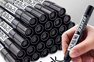 大容量记号笔/油性不可擦黑色大头笔物流快递专用速干防水马克笔