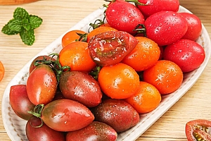 【粉丝专属】三色小番茄红色小番茄黄珍珠小番茄紫弹头番茄三斤装